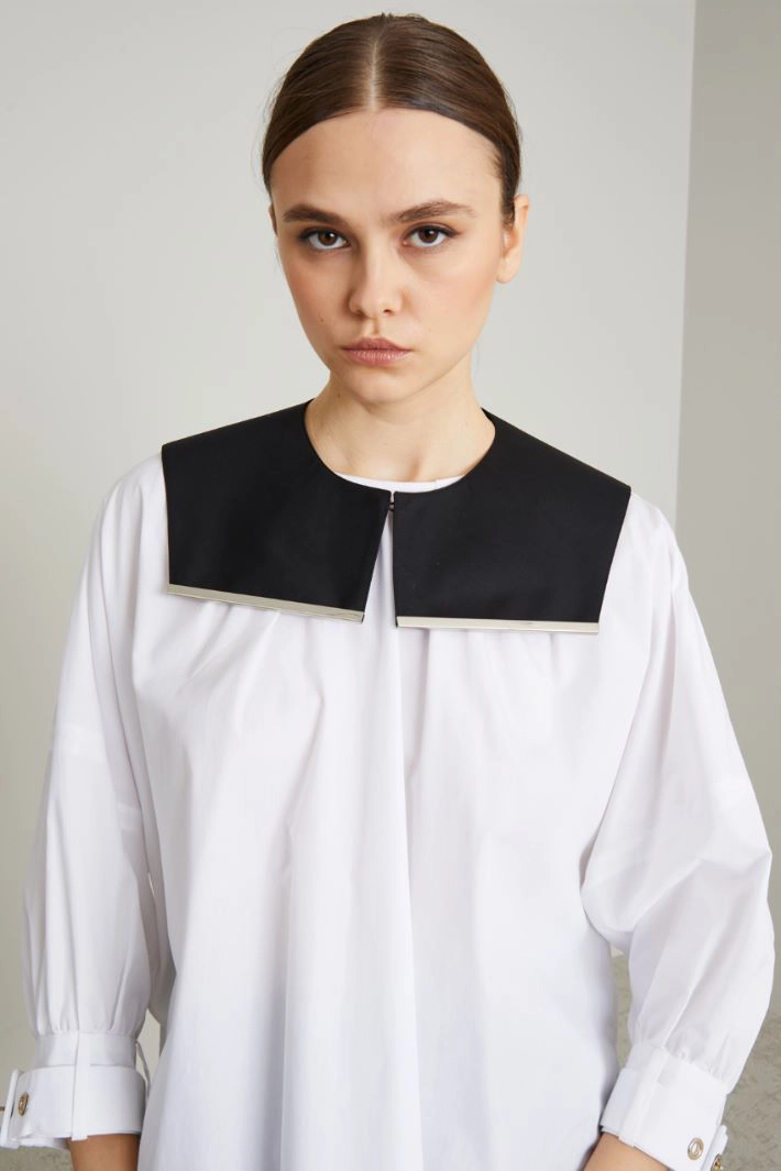 Rigid twill collar - BLACK