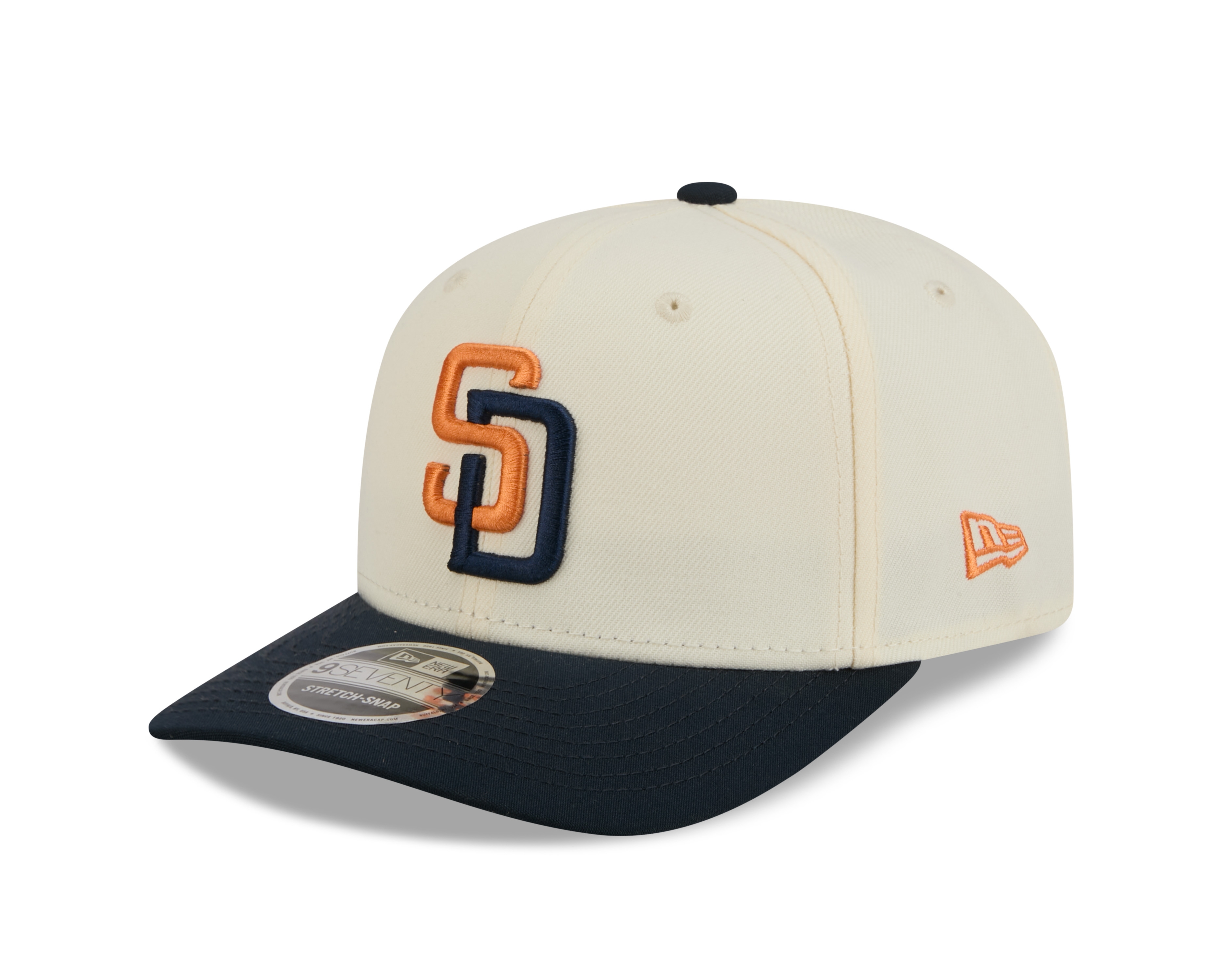 San Diego Padres MLB City Connect Stretch-Snap 9SEVENTY Cap Natural