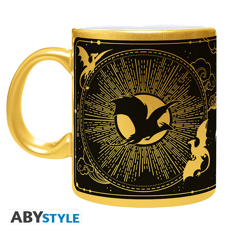 FOURTH WING Mug with gold finish Logo