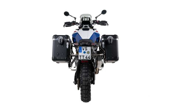 Touratech ZEGA Evo X suitcase With 38/38 offset - Gray support included - Black anodizedBMW 900 F 900 GS - 2024 - 2026Ref: Trt00996A / 01-083-6817-0