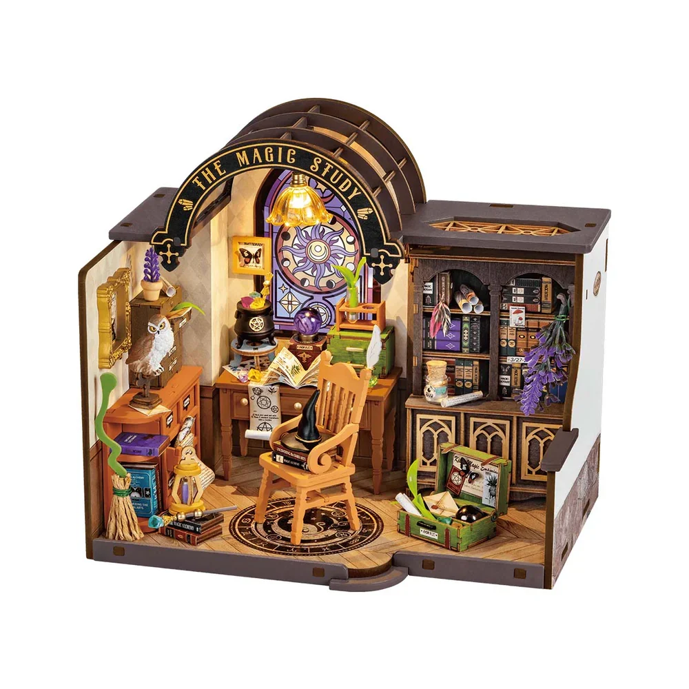 The Magic Study DIY Miniature House, Robotime DG166
