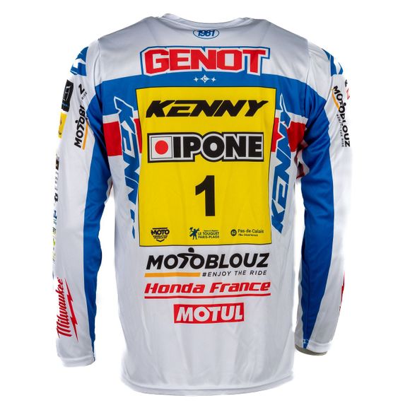 Maillot cross Kenny REPLICA HONDA MOTOBLOUZ SR CYRIL GENOT 2025 - Bleu / BlancRef : KE2487 / 251-3304050-02