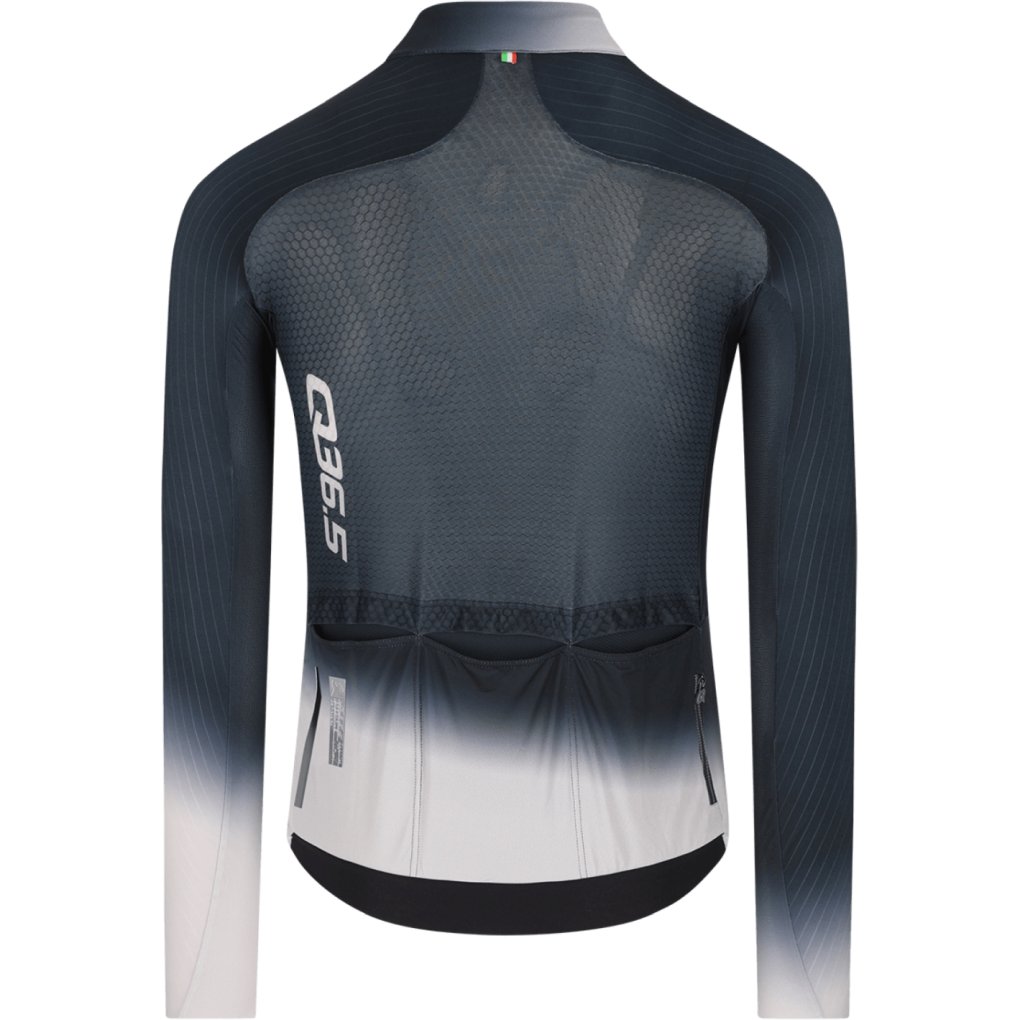 Q36.5 Gregarius Hybrid Light Collar Fade Long Sleeve Jersey Men - black