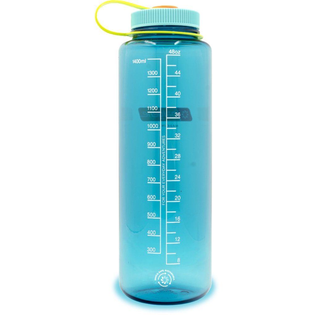 Nalgene Wide Mouth Sustain Silo Bottle - 1.5L - cerulean