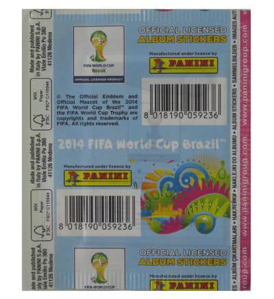 Panini World Cup Brasil 2014 Packet Green