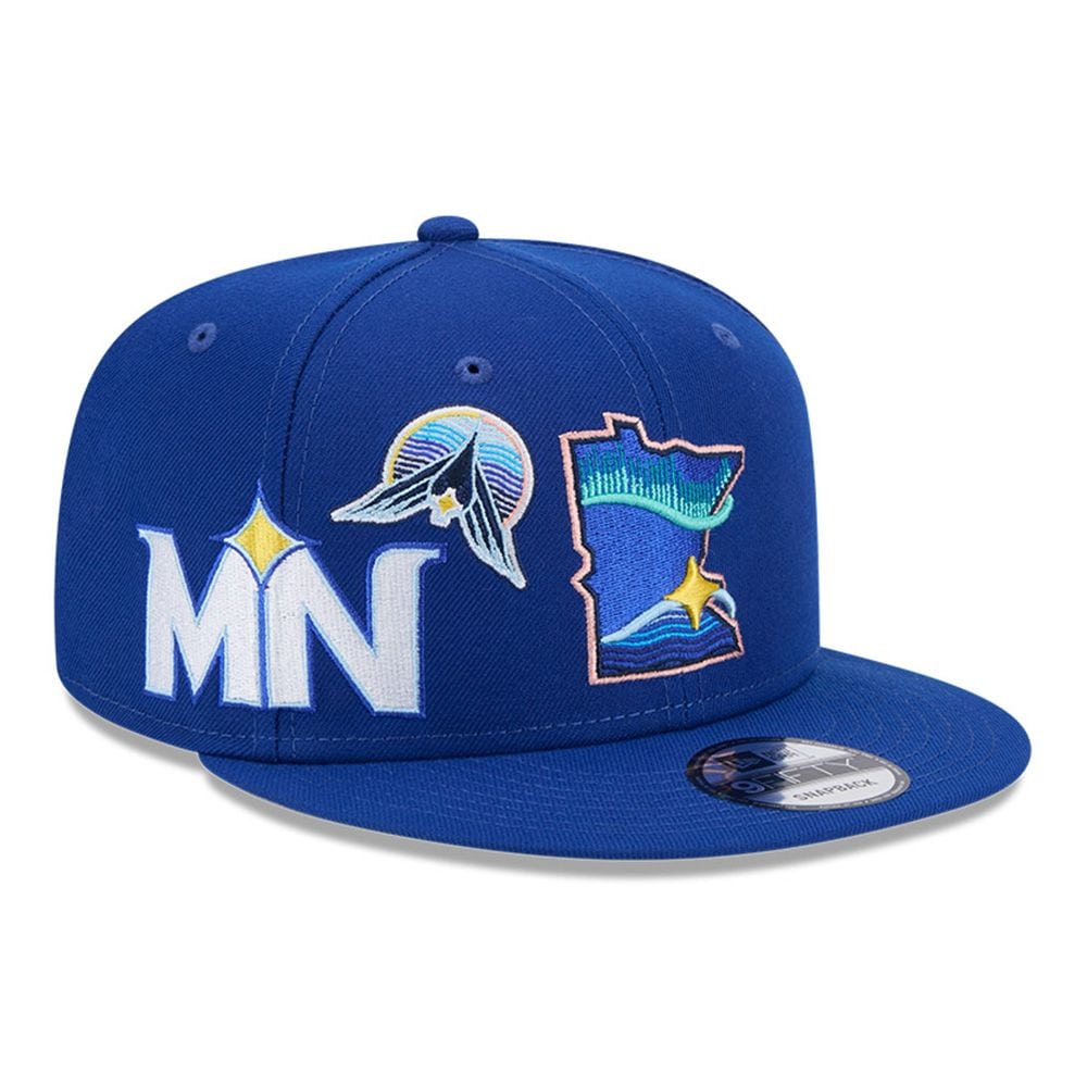 Minnesota Twins FP586 City Connect New Era 9FIFTY Snapback Cap Blue