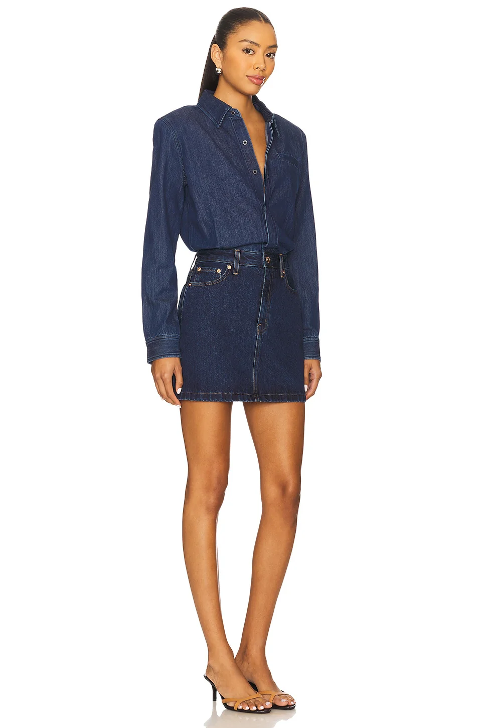 Pixie Mix Media Mini Dress