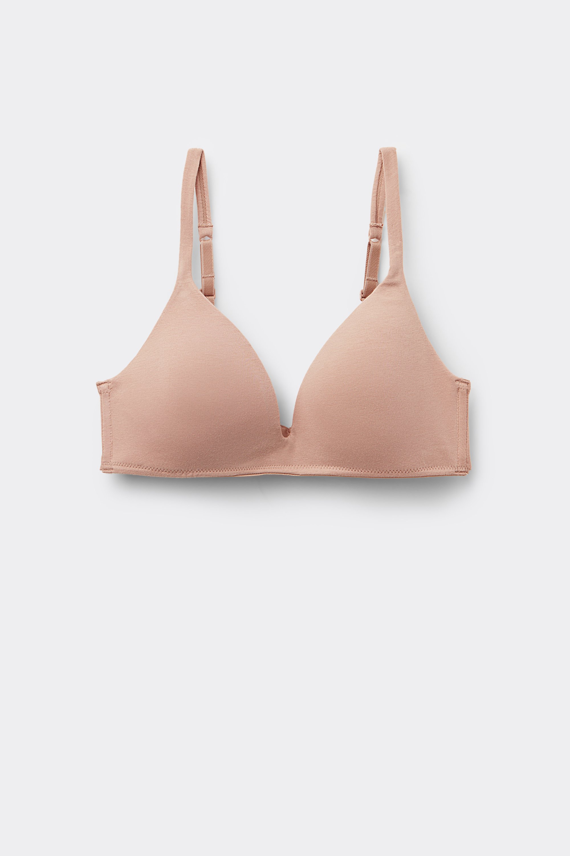 London Lightly Padded Triangle Bra in Organic Cotton