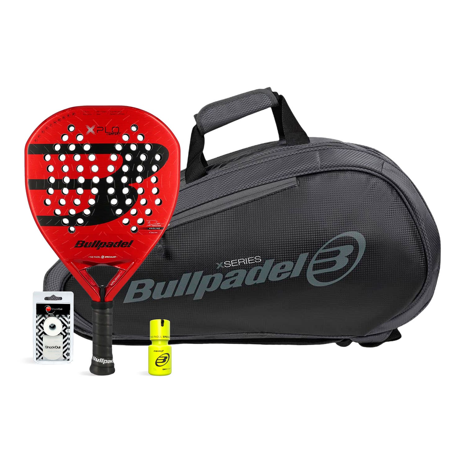 PACK BULLPADEL XPLO COMFORT AVANT 2 DRY GRIP