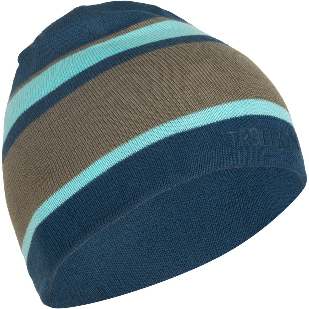 Trollkids Nordland Reversible Cap Kids - Pine Green/Arctic Blue/Mystic Blue