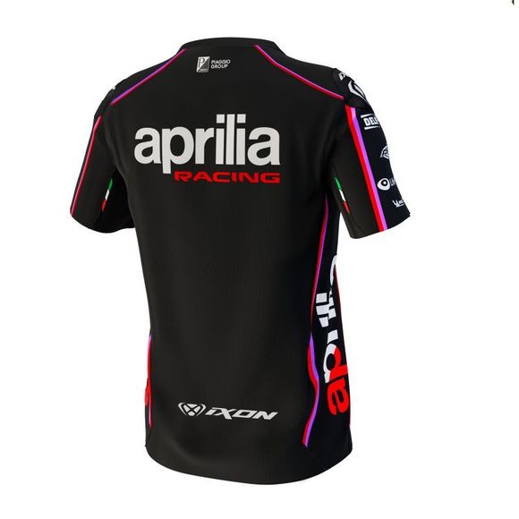 T-Shirt manches courtes Ixon APRILIA 25 - Noir / RougeRef : IX2159