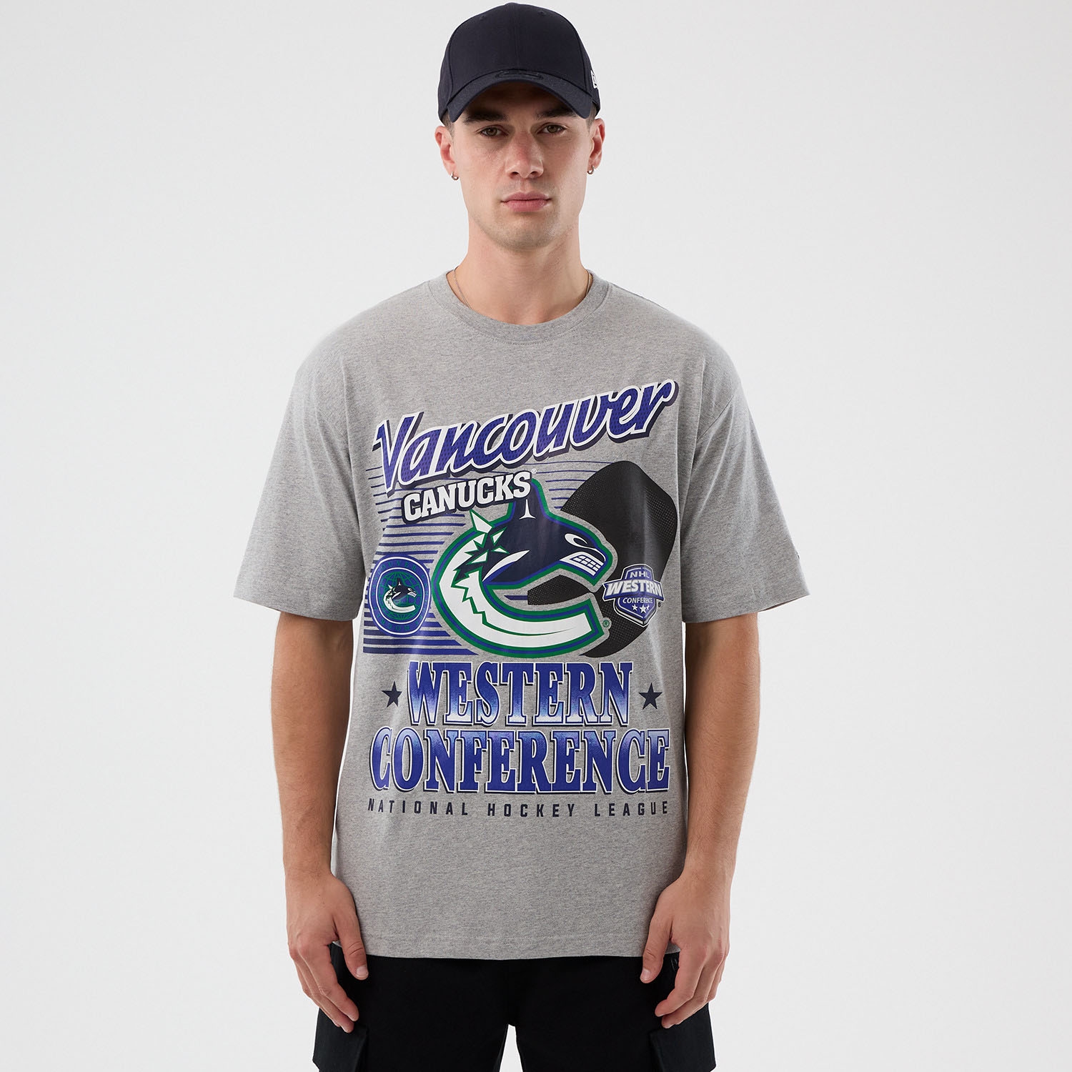 Vancouver Canucks Sport Classics Oversized NHL T-Shirt Gray