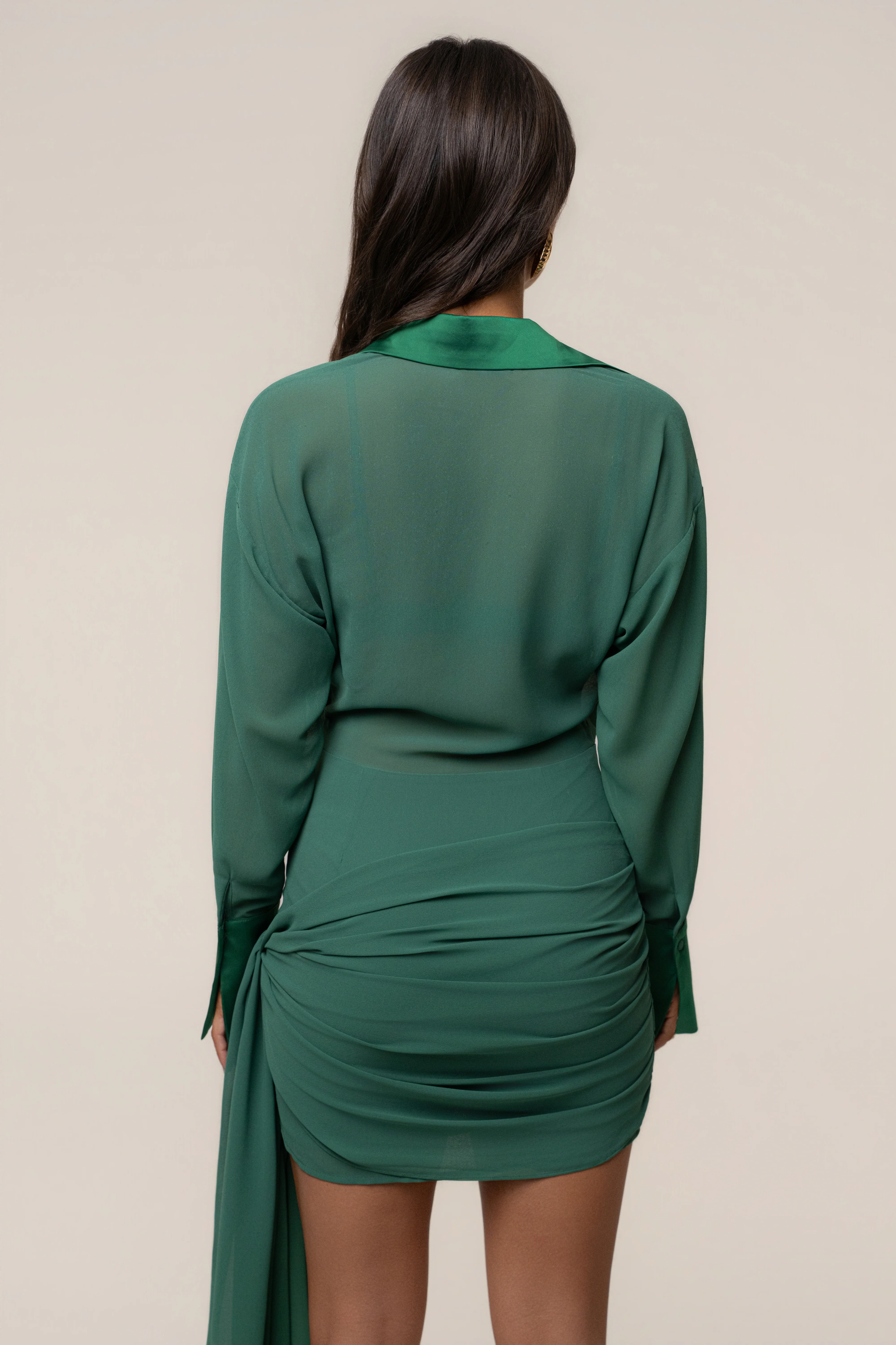 Green Midnight Confidence Mini Dress