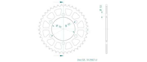 Esjot crown 41 teethRef: Esjo00061A / 12113013