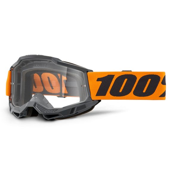 100% ACCURI 2 OTG Orange cross mask - Clear 2025 - OrangeRef: CE1349 / 50018-00009