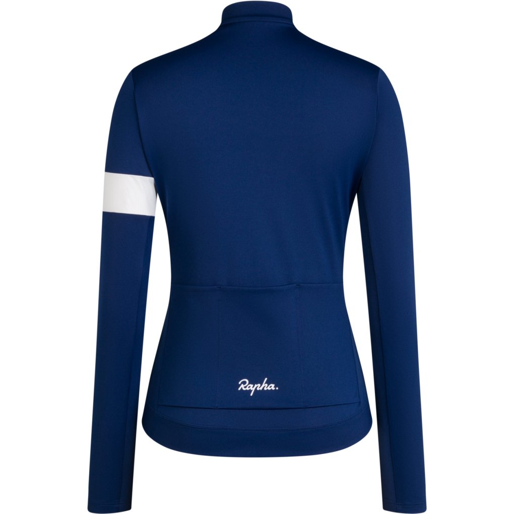 Rapha Core Thermal Long Sleeve Jersey Women - navy/white
