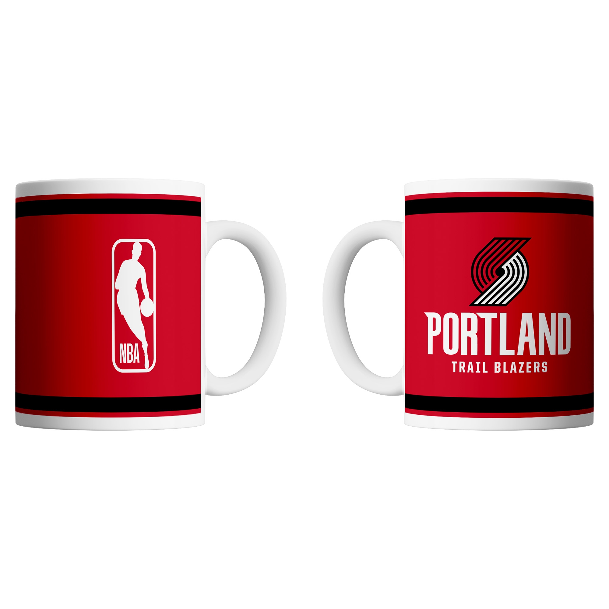 Portland Trail Blazers Logo & Shield NBA Mug (330 ml)
