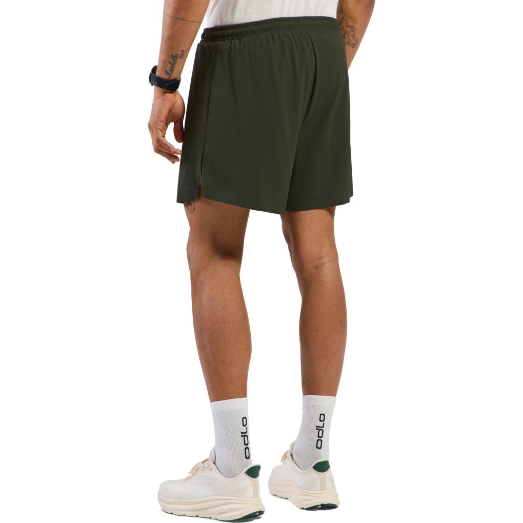 Odlo Zeroweight 5 Inch Brief-Lined Running Shorts Men - deep depths