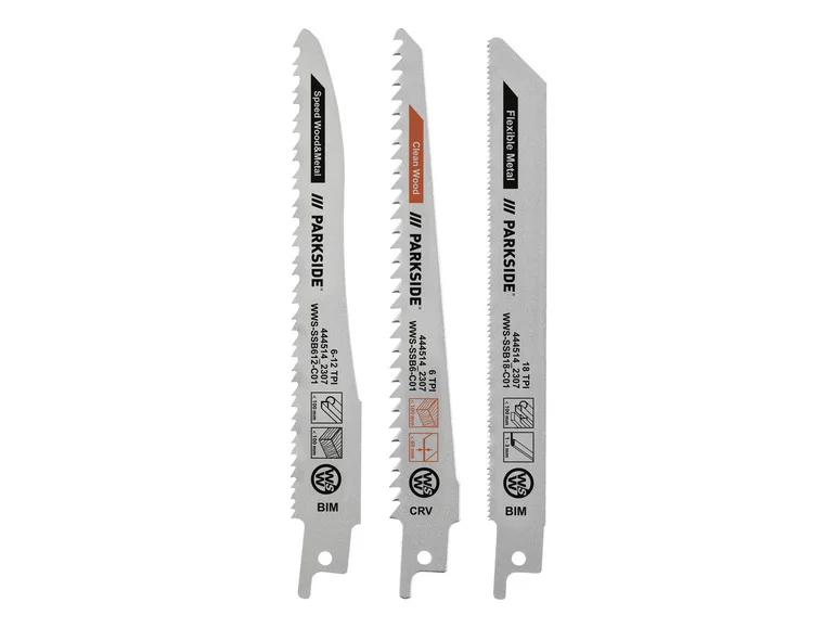 PARKSIDE® Set de lame de scie sabre, 3 pièces