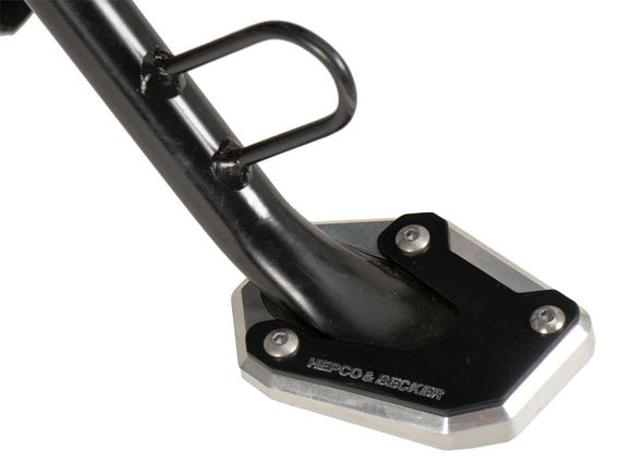Hepco & Becker side stand extension - black/silverRef: Hbe00564A / 42113550 00 91
