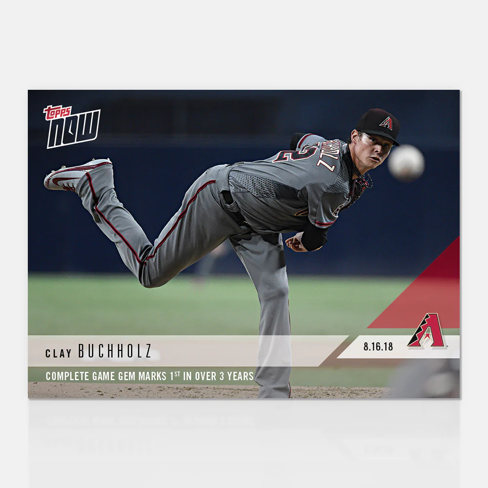 Clay Buchholz - 08/16/2018 TOPPS NOW® Card 605 - Print Run: 188