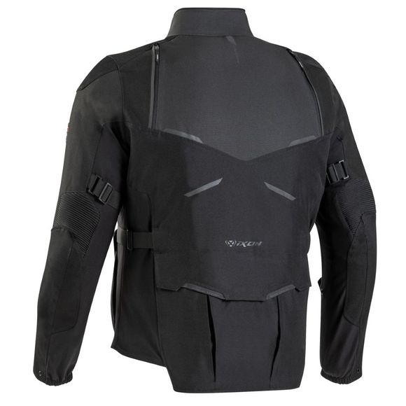 Ixon EDDAS Motorcycle Jacket - PLUS SIZES - Black / GreyRef: IX1604