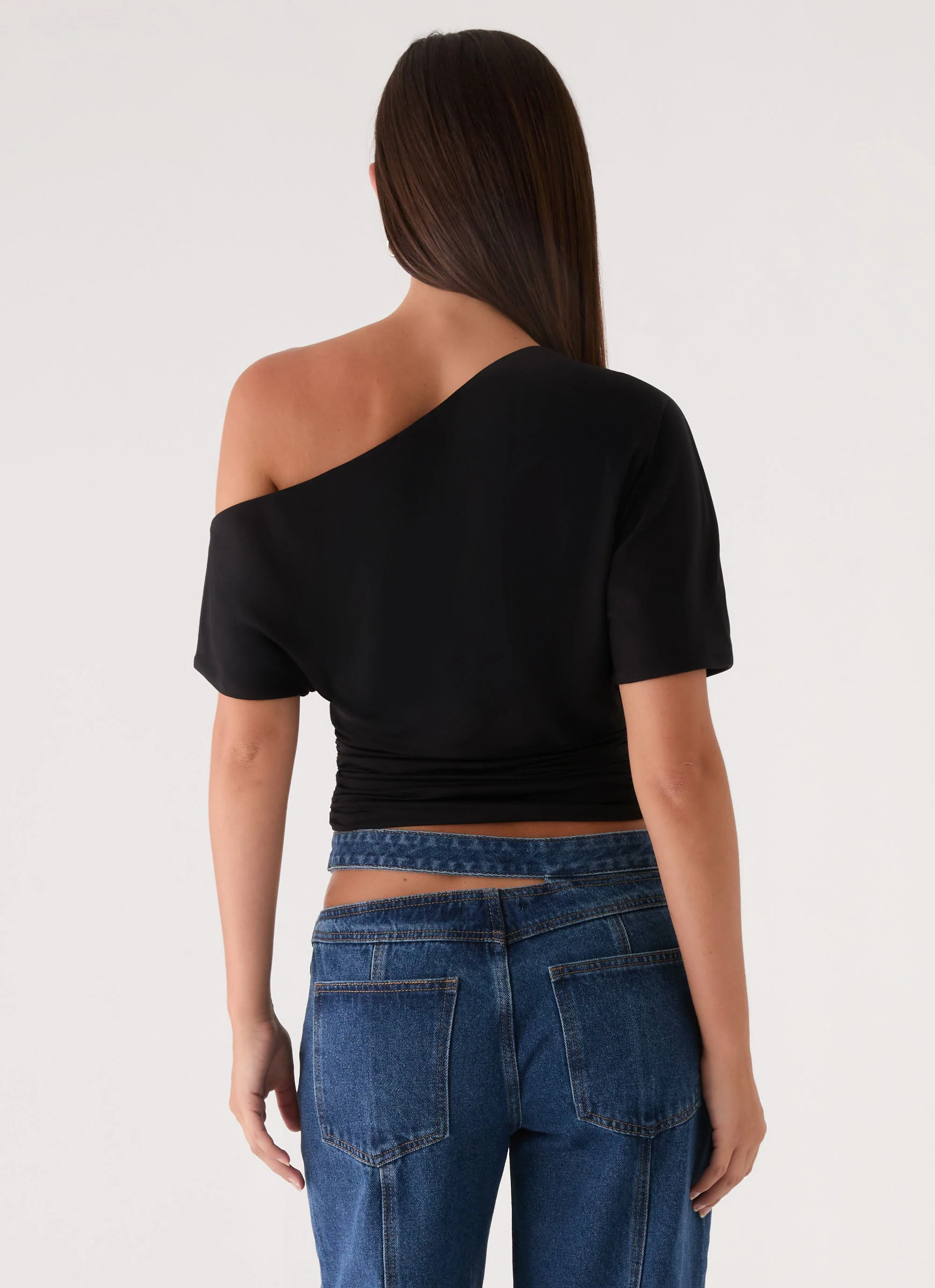 Janni Off Shoulder Top - Black