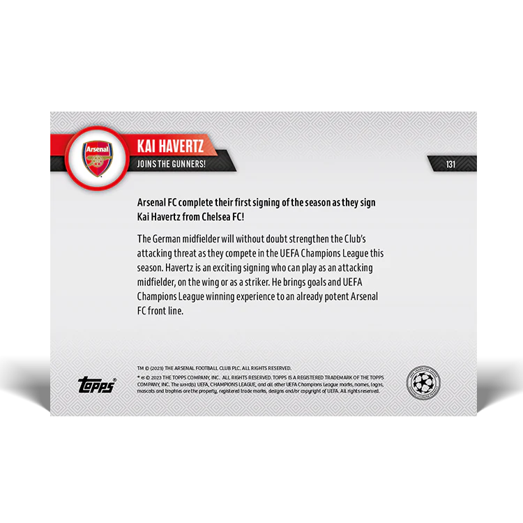 Topps UK - 3 Card Bundle - UCL TOPPS NOW® - #131-133