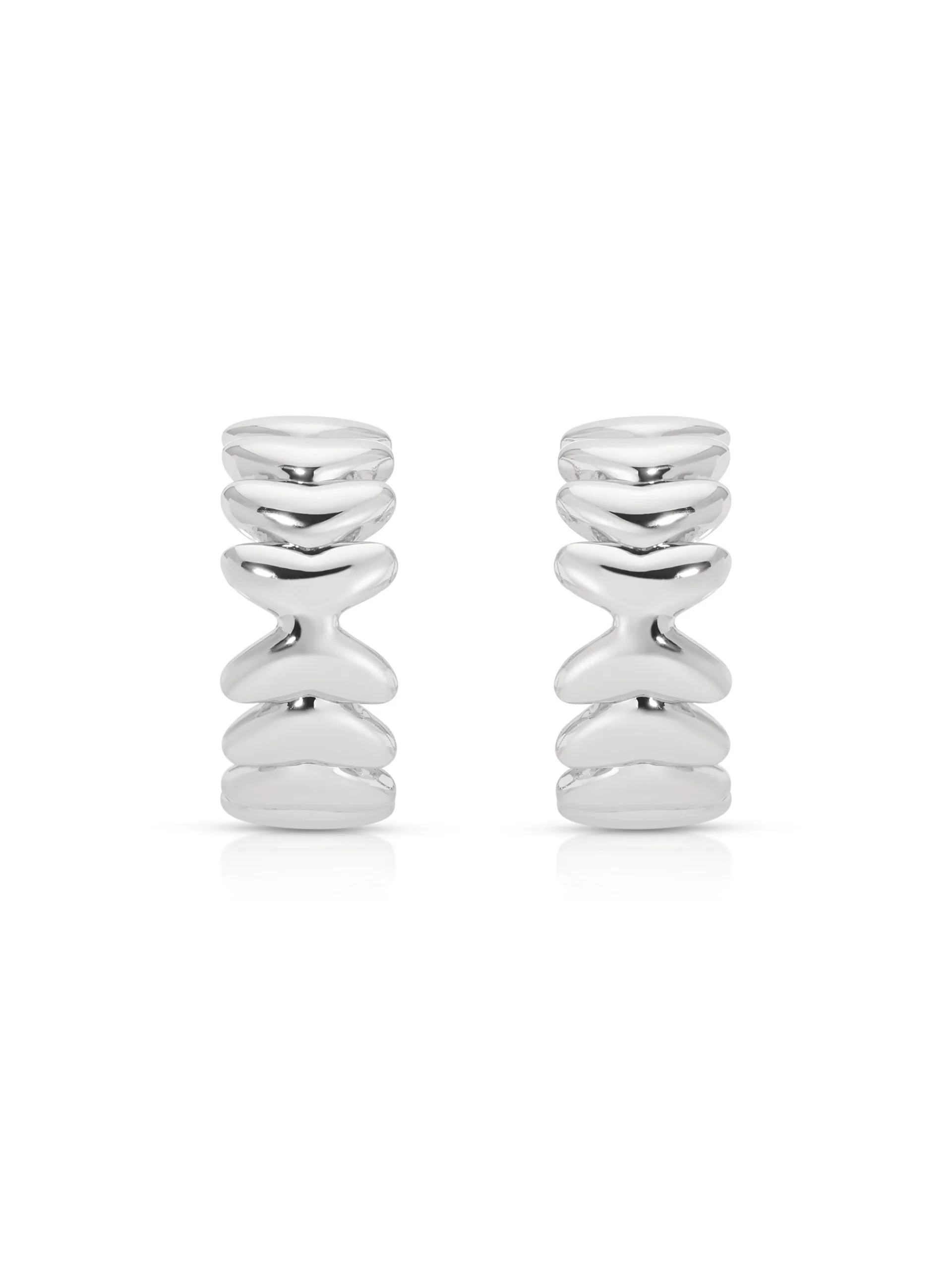 Small Metal Moderna Hoops
