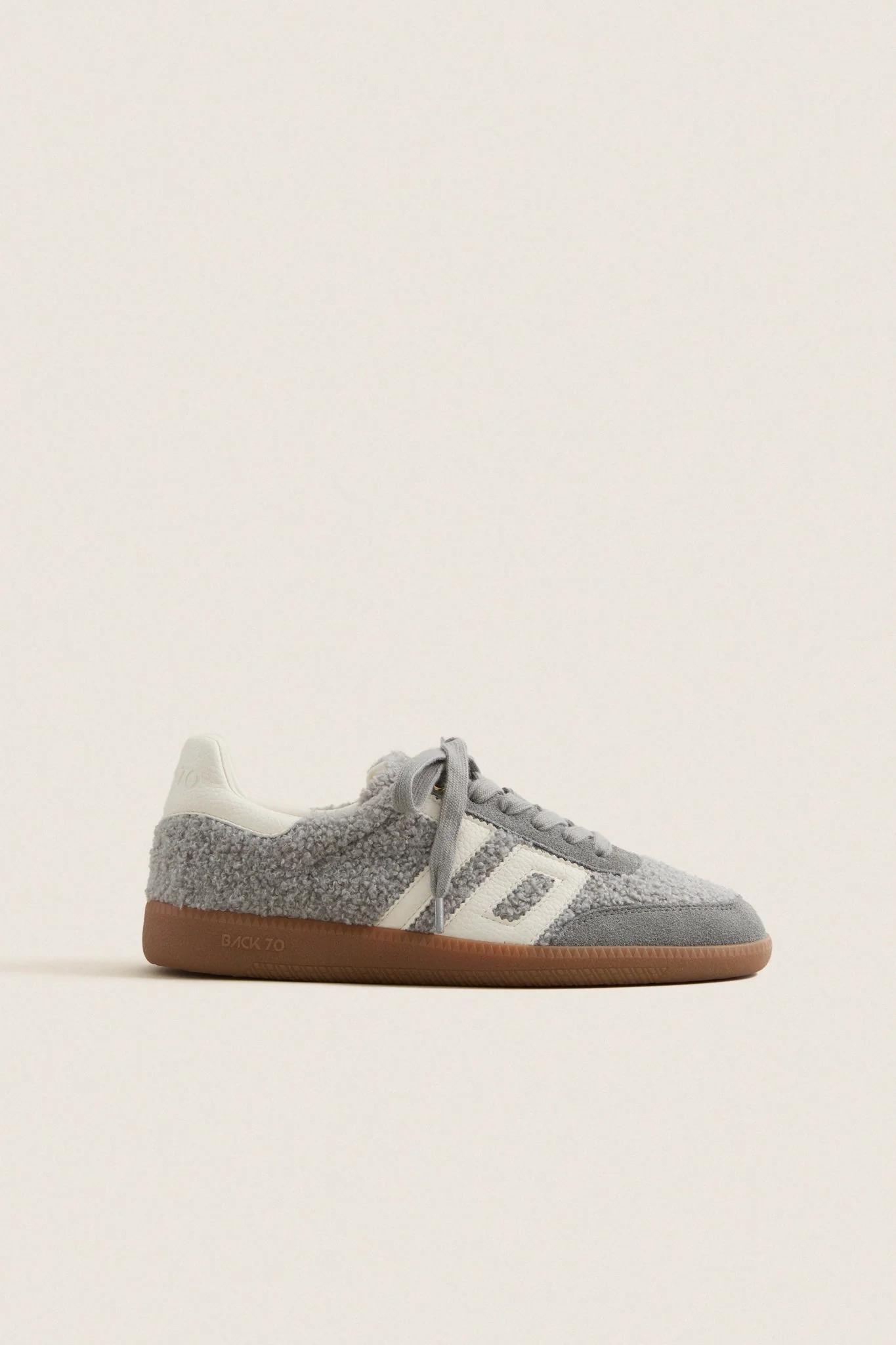 Sea White Teddy Sneakers