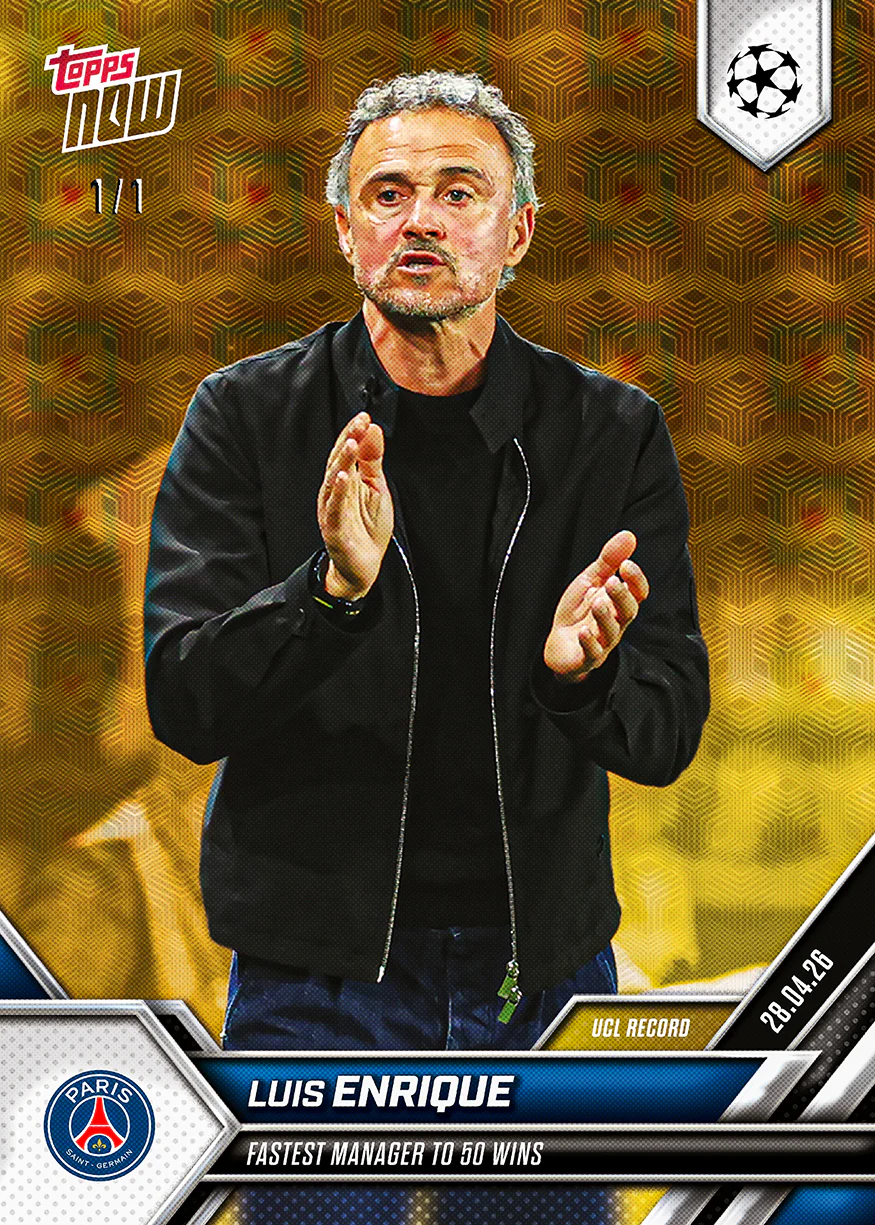 Luis Enrique - 2025-26 UCL Topps NOW® - Card 126