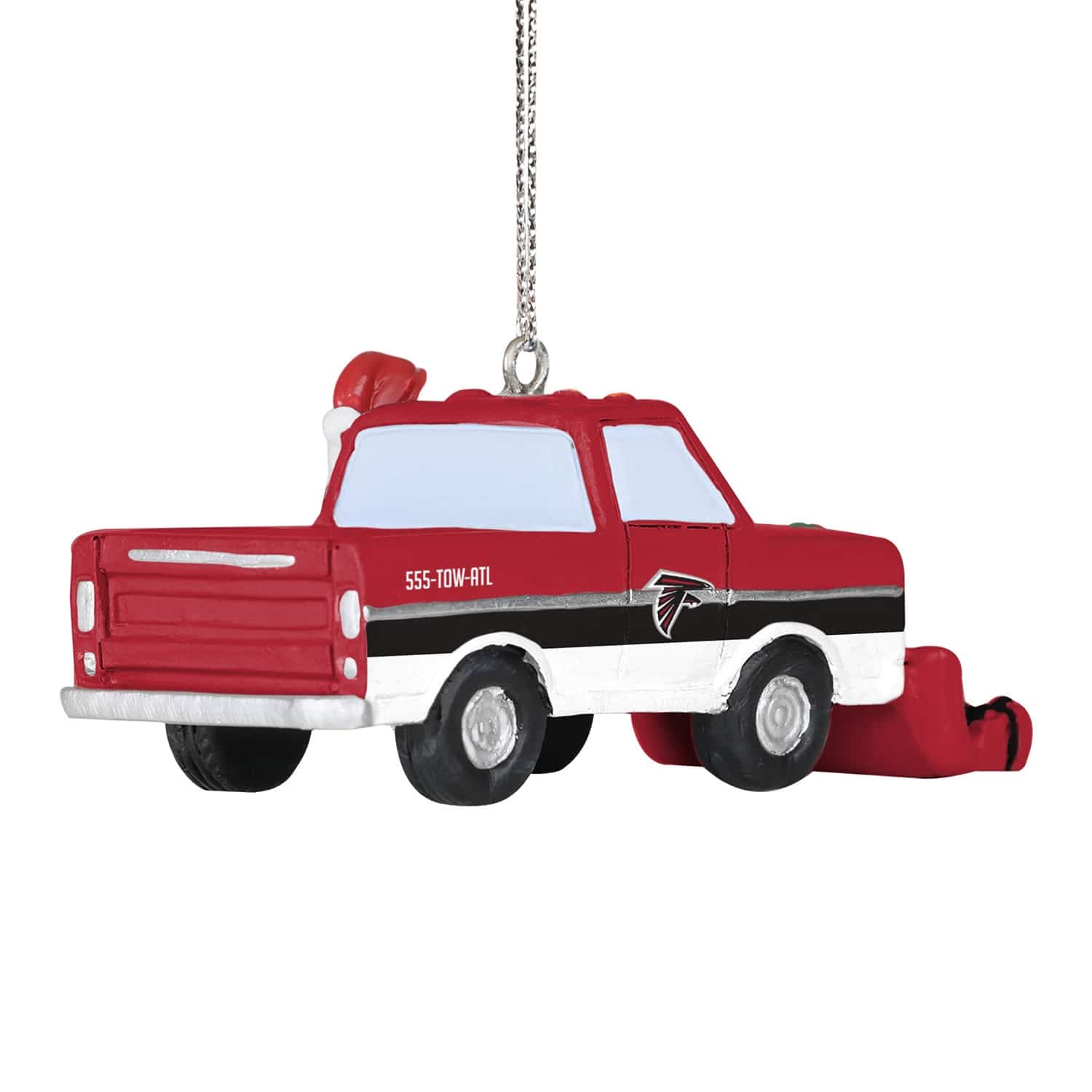 Atlanta Falcons NFL Snow Plow Truck Christmas Ornament