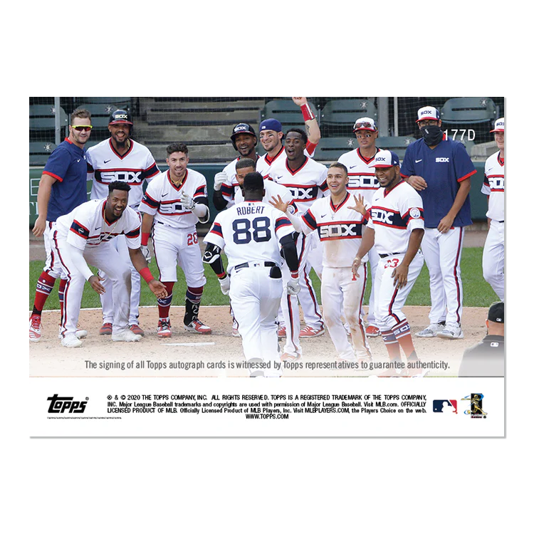 On-Card Auto # to 10 - Luis Robert - MLB TOPPS NOW® Card 177D