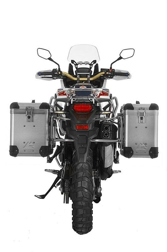 Touratech ZEGA Pro 38/45 suitcase - Gray support included - AluminumRef: Trt01714A / 01-402-5735-0