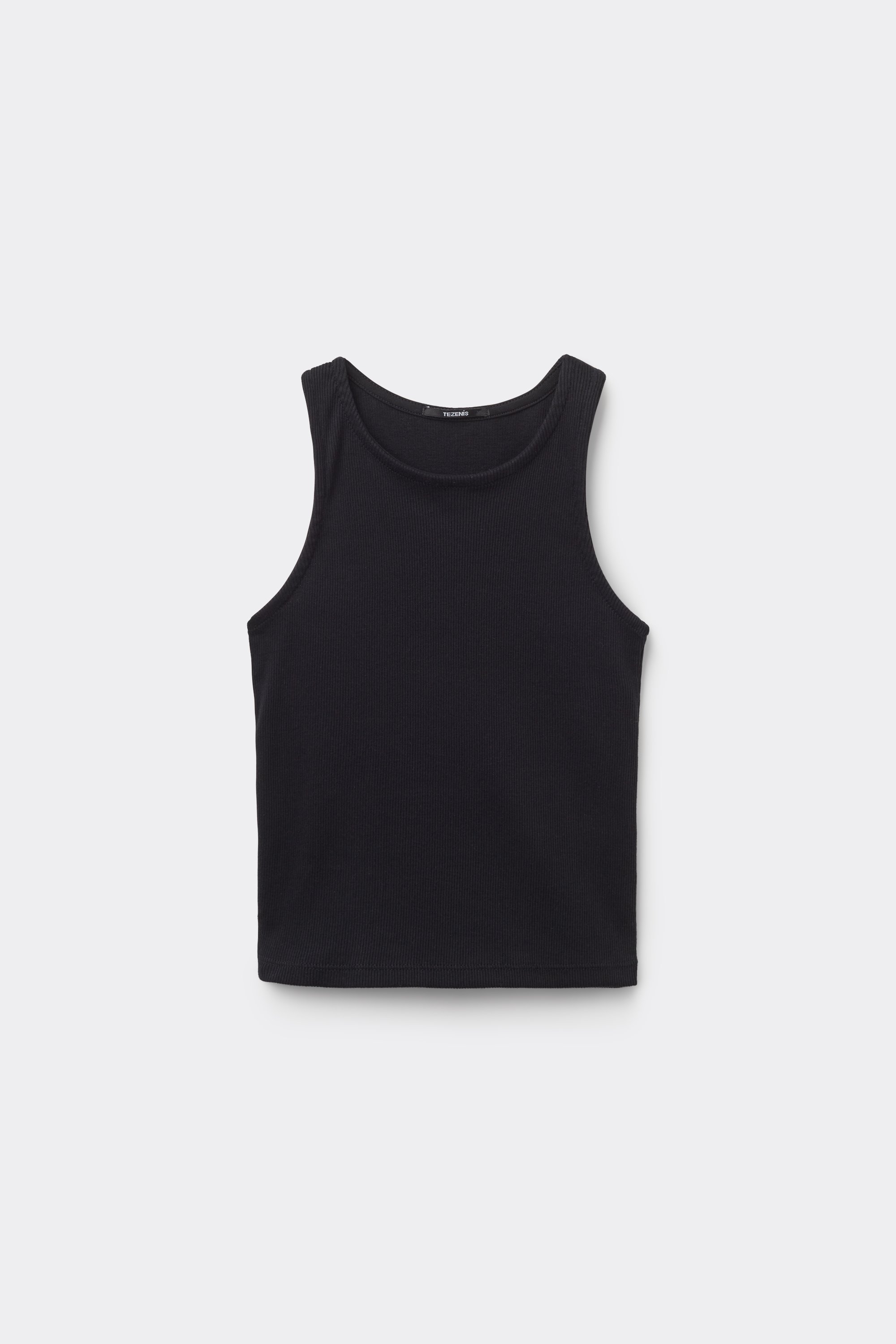 Girls’ Ribbed Camisole with Wide Shoulder Straps