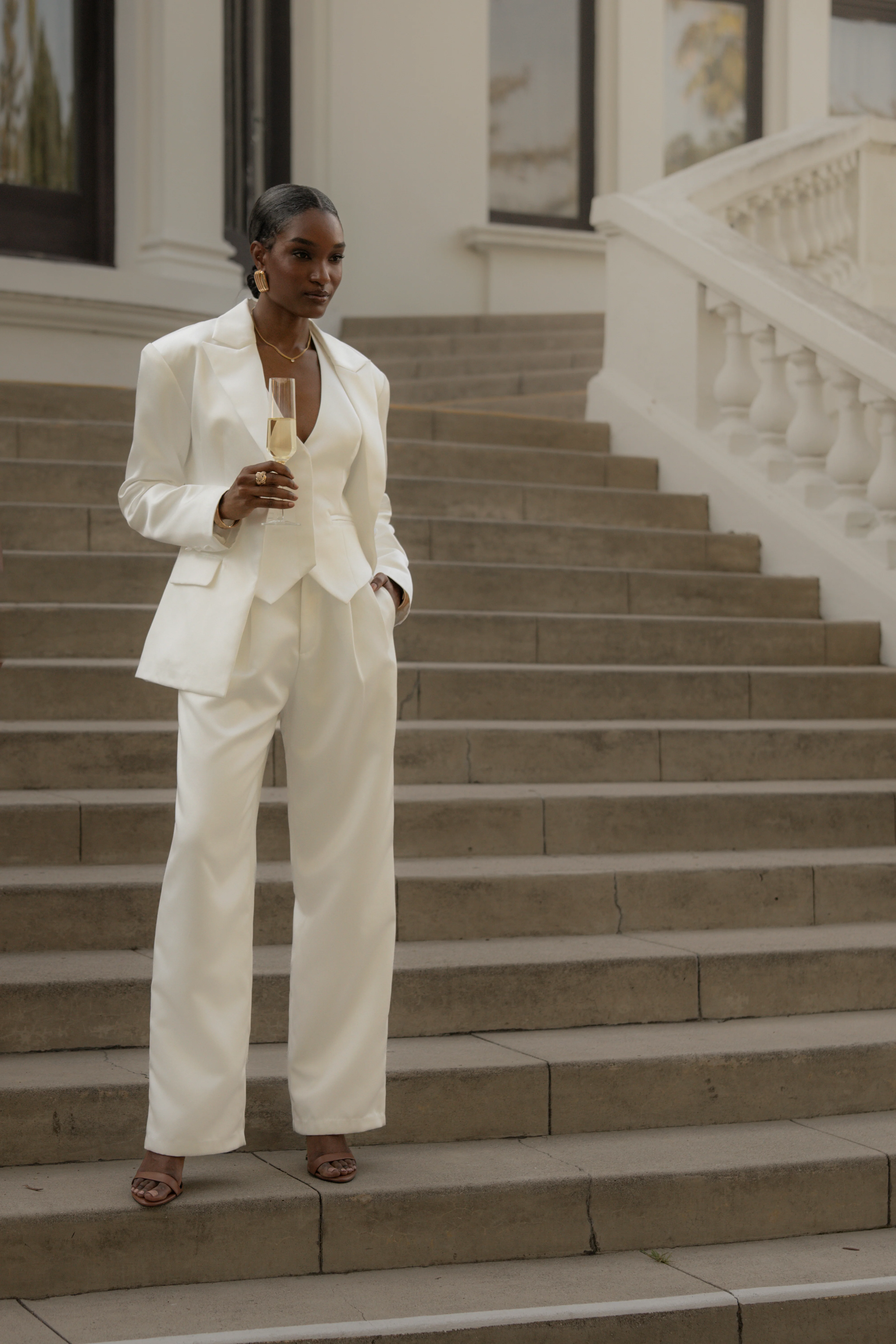 White City Nights Satin Trouser