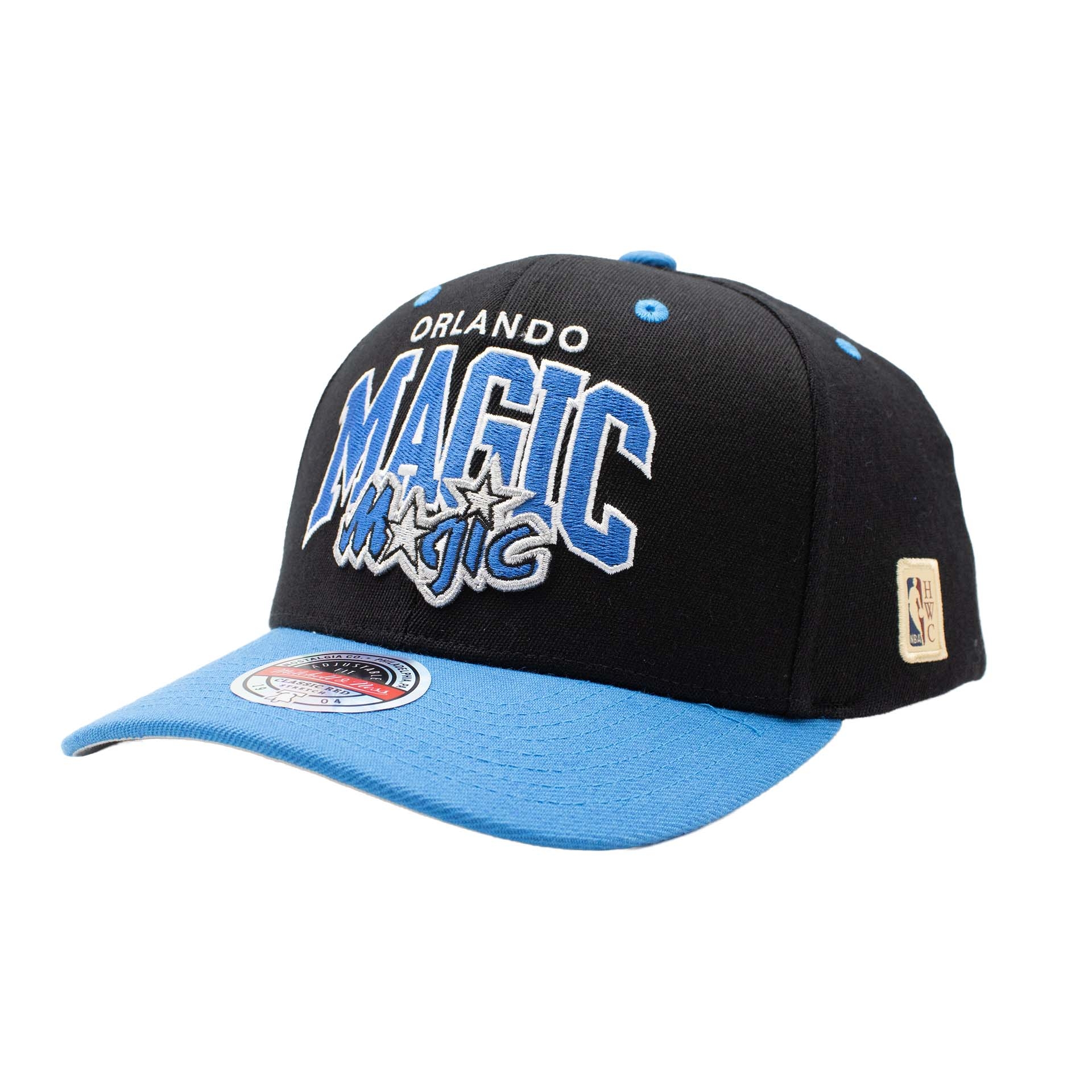 Orlando Magic Team Arch Classic Red Stretch-Snap NBA Cap Black