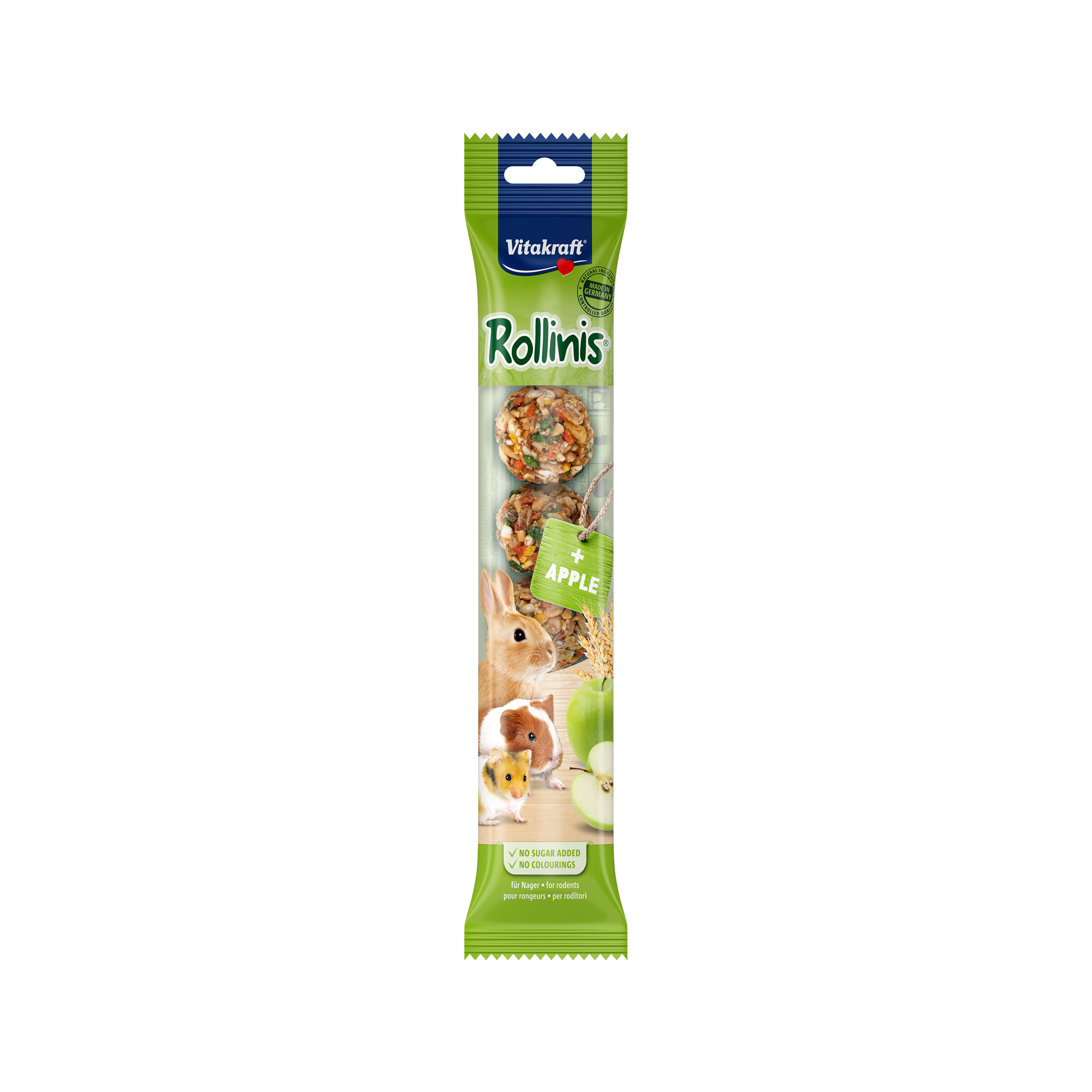 Vitakraft Rollinis Rodent & Rabbit - Apple - 7 pieces