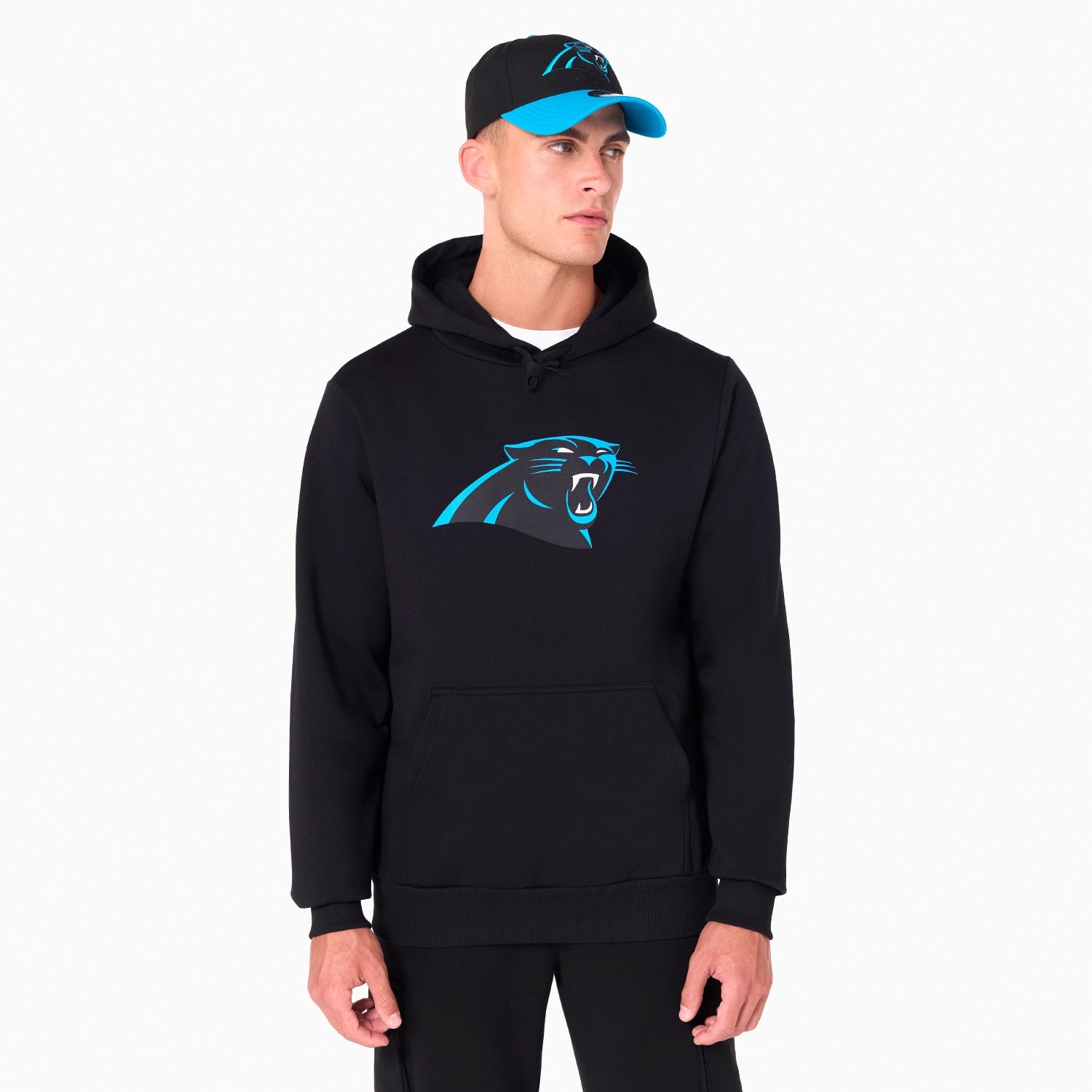 Carolina Panthers Logo Hoodie NFL Sweatshirt Black