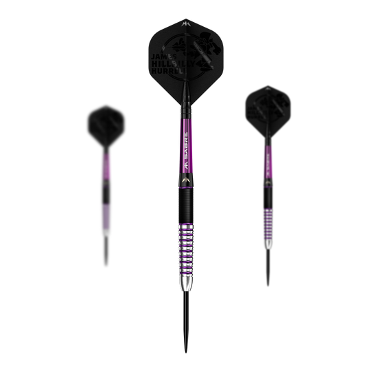 Mission James Hurrell Hillbilly Black Purple Steel Darts