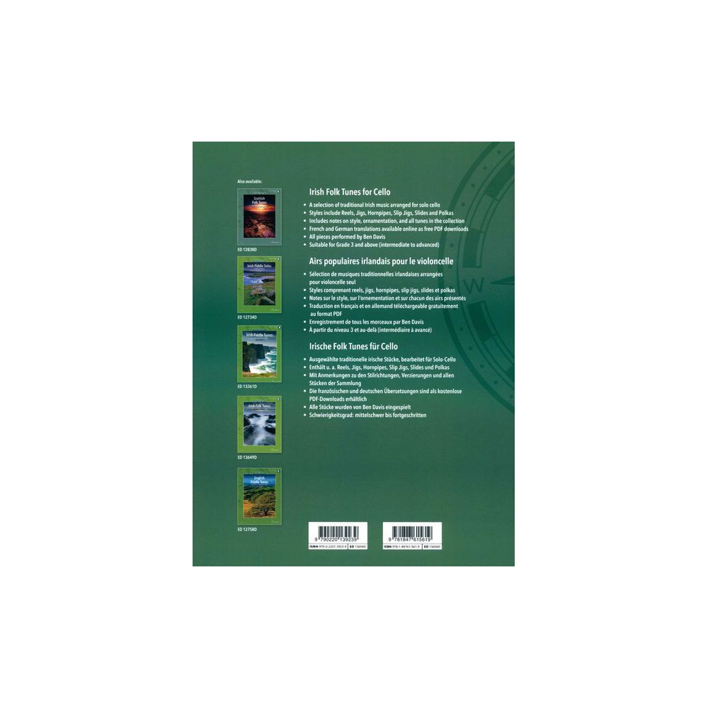 Schott Irish Folk Tunes for Cello – Thomann Ireland