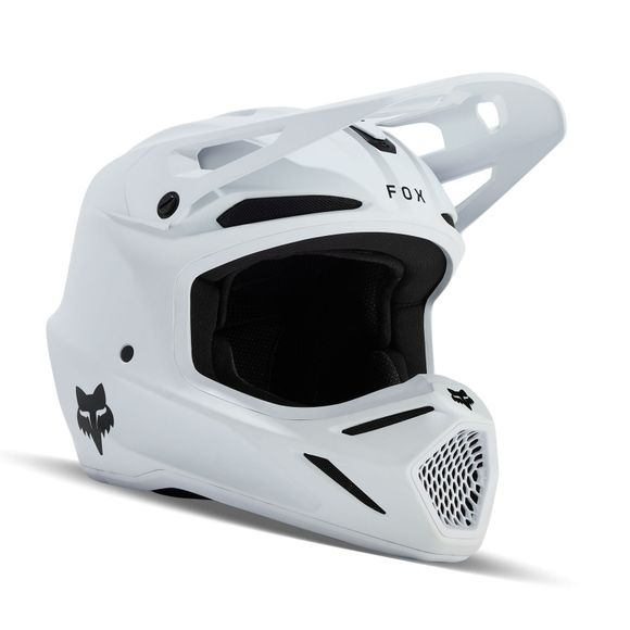 Fox V3 cross helmet - SOLID 2024 - WhiteRef: fx4082-c6217