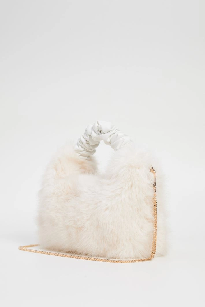 Bag in soft and warm fabric - CREAM