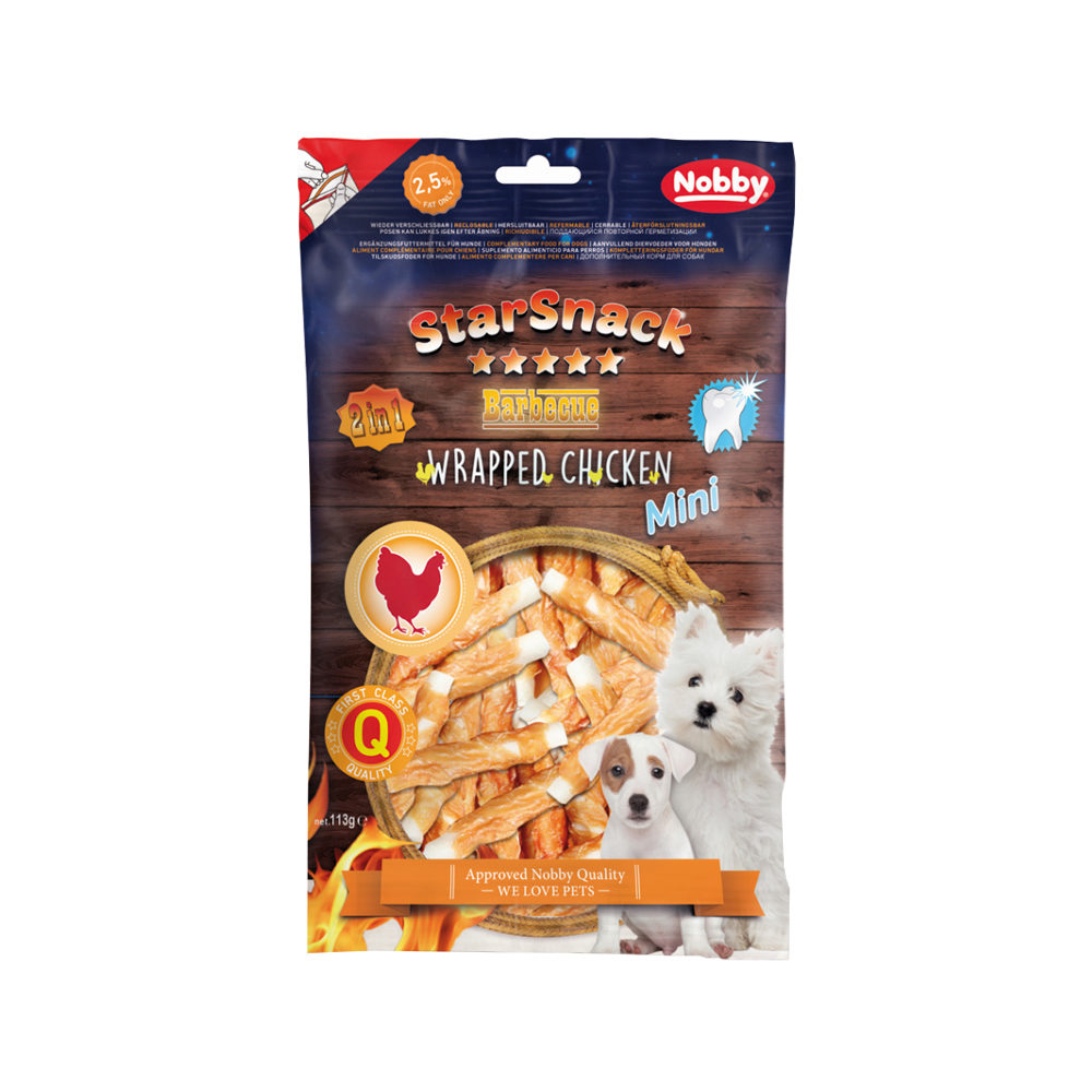 Nobby - Starsnack Barbecue Wrapped Chicken Mini - 113g