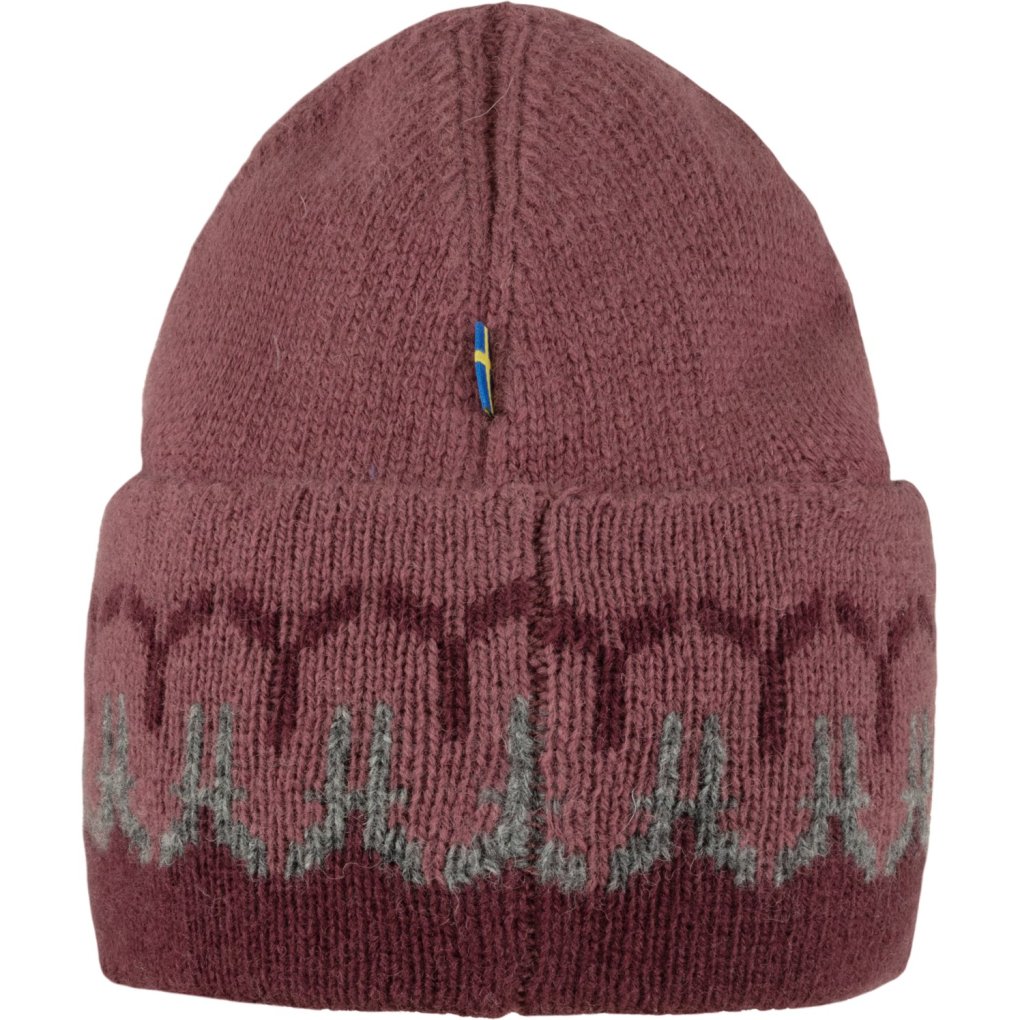 Fjällräven Övik Path Knit Beanie - dark garnet-mesa purple