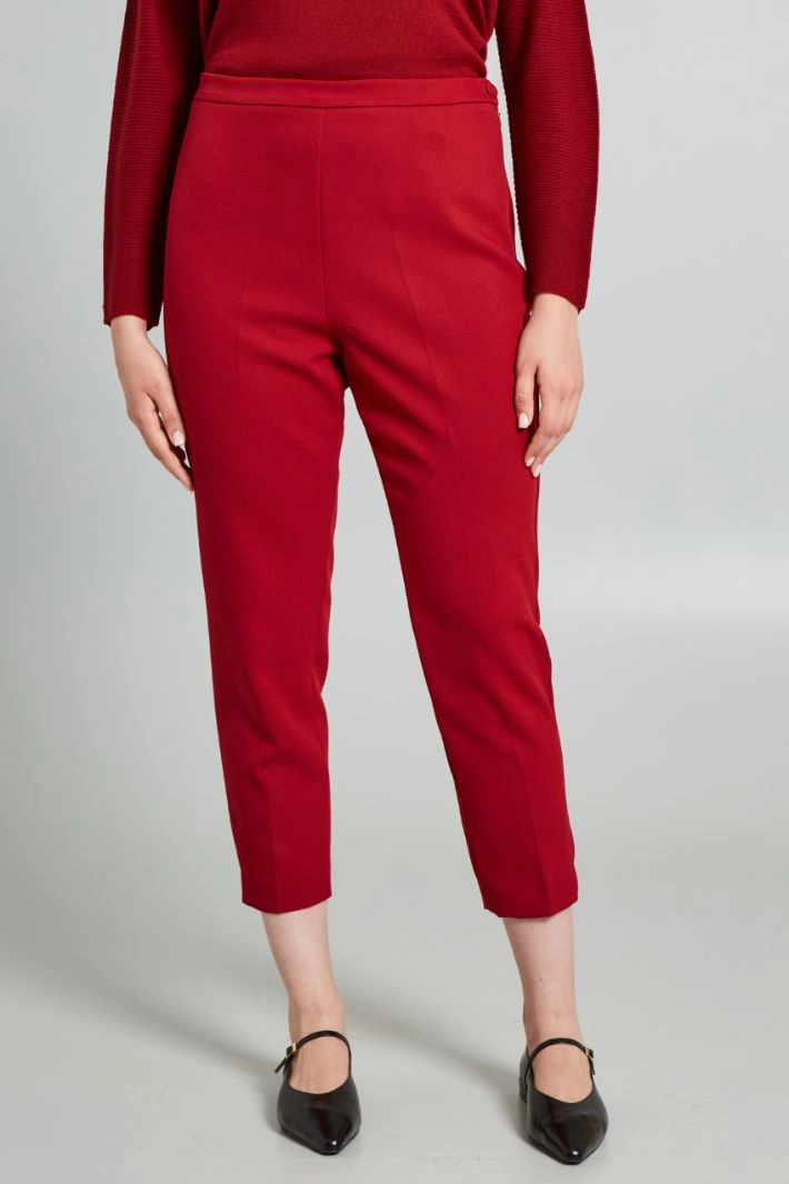 Cady cigarette trousers - RED