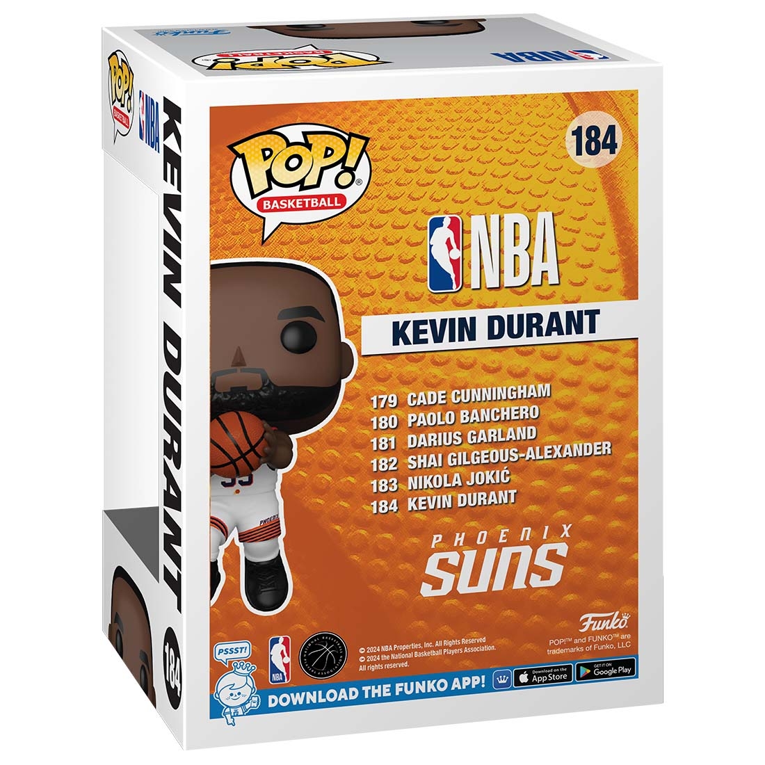 Funko POP! #184 Kevin Durant Phoenix Suns Vinyl NBA Figure