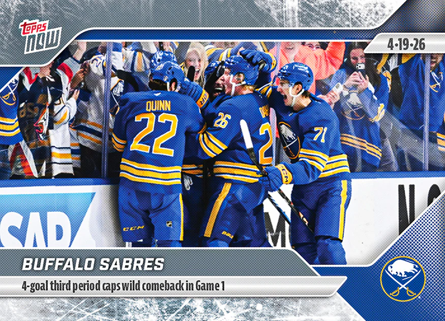 Buffalo Sabres - 2025-26 NHL Topps NOW® - Sticker # 152 Pack - PR: 245