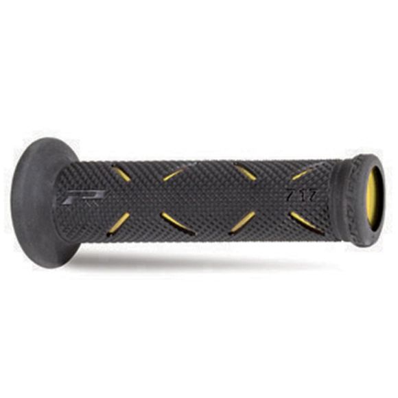 Progrip 717 22/25 Universal Handlebar Grips - Black / YellowRef: PRG0242 / 717NJ