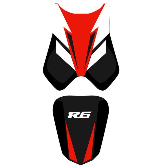 Housse de selle Bagster Noir/Rouge/Blanc/Lettres BlanchesYAMAHA 600 YZF-R6 (RJ15) - 2008Ref : 2203B